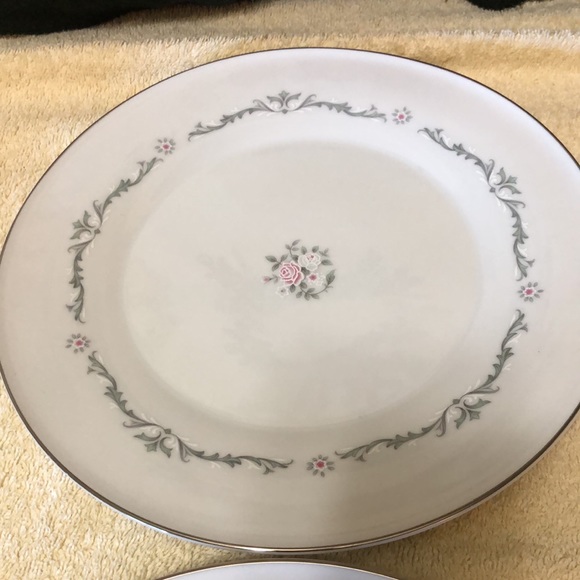 Two Petite Bouquet Select Fine China 10 3/8” Dinner Plates by Signature - Picture 2 of 6